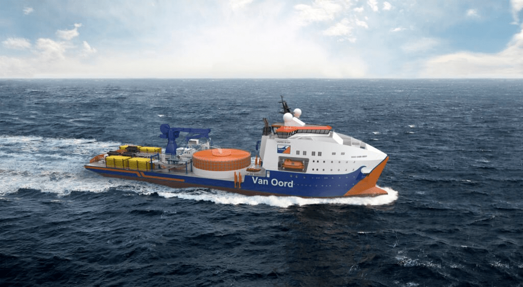 Red Rock Crane for Van Oord’s New Cable Layer