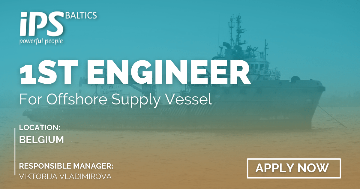 Job opportunities for a 1st Engineer