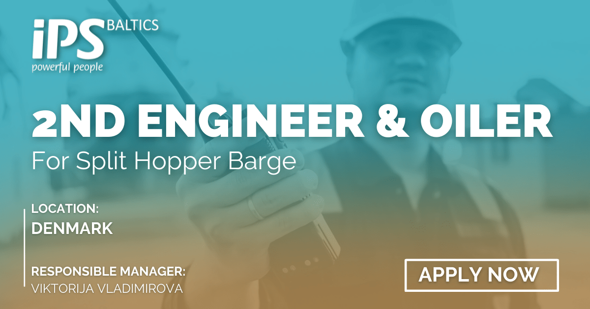 Job offer for a Second Engineer & Oiler